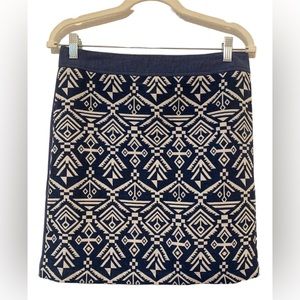 NEW Pixley by Stitchfix Tenille Skirt Sz Medium Blue Tribal Aztec Geometric Boho